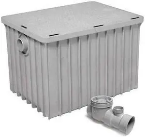 ENDURA 3950A03 Grease Interceptor,Poly,3 In dia.,50 gpm