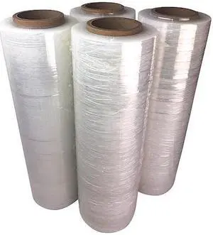 ZORO SELECT 56HG06 Stretch Wrap, 37 ga, Clear, Light Duty