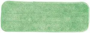 HOSPECO 2504-SPH-MFP-16G Flat Mop Pad, Hook-and-Loop Connection, Green,