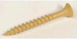 ZORO SELECT P55020-P2 Wood Screw, #8, 1 5/8 in, Durafast Steel Flat Head