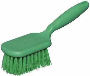TOUGH GUY 48LZ34 3 1/2 in W Scrub Brush, Stiff, 5 1/2 in L Handle, 4 1/4 in L