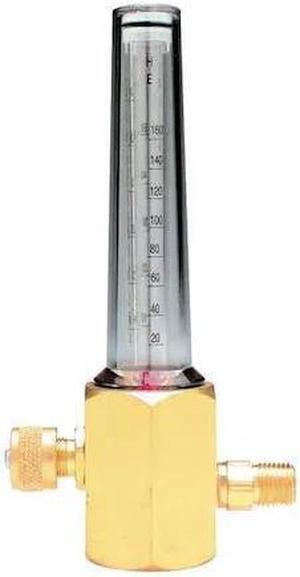 MILLER ELECTRIC H2230A Flowmeter, Single Stage, 1/4 in MNPT, 50 psi, Use With: