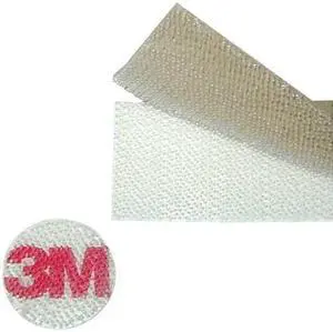 3M SJ4570 Reclosable Fastener, Disc, Acrylic Adhesive, 7/8 in, Clear, 900 PK