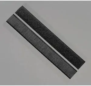 TAPECASE 16U742 1" W x 6" L Hook-and-Loop Black Reclosable Adhesive Fastener