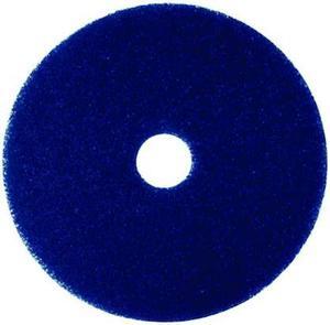 TOUGH GUY 402W11 Cleaning Pad,Blue,Size 17",Round,PK5