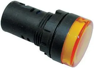 DAYTON 22NZ03 Raised Indicator Light,22mm,24V Amber