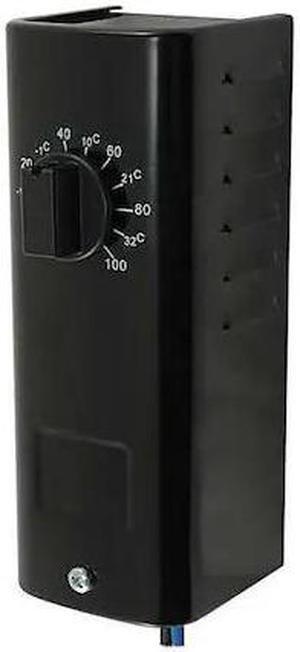 DAYTON 2E815 Line Volt Mechanical Tstat, Open on Rise, -10 Degrees to 100