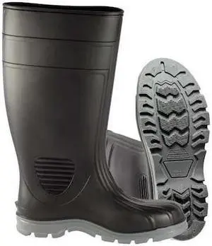 TALON TRAX 21DL17 Size 15 Men's Steel Rubber Boot, Black