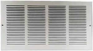 ZORO SELECT 4MJR3 Ceiling/Wall Return Air Grille, 17-3/4 in W x 9-3/4 in H x