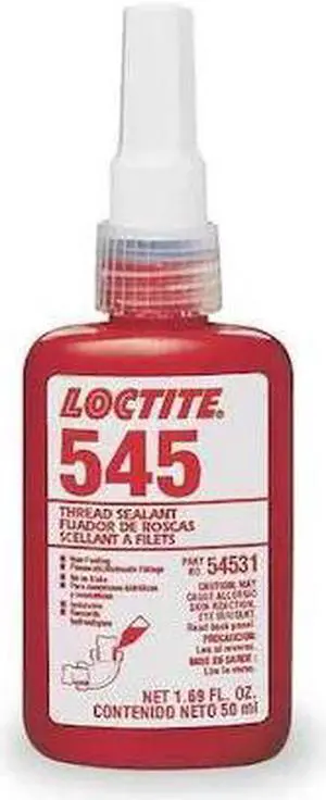 LOCTITE 135486 Pipe Thread Sealant 1.7 fl oz, Bottle, 545, Purple, Liquid
