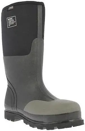 BOGS 69172-001 M 14 Size 14 Men's Steel Rubber Boot, Black