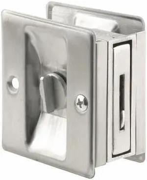 PRIMELINE TOOLS N 7161 Pocket Door Lock/Pull,3-3/4" L