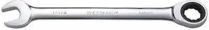 WESTWARD 54PN38 Ratcheting Wrench, Combination, SAE, 1-1/4