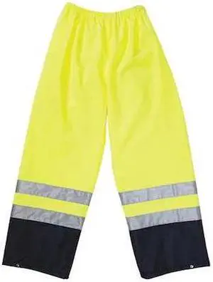 Occunomix Rain Pants L Yellow  Polyurethane-Coated Polyester LUX-TENR-YL