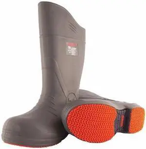 TINGLEY 28259 Men's Flite Tall Rubber Boots, Composite Toe, 15 in Height, Gray,