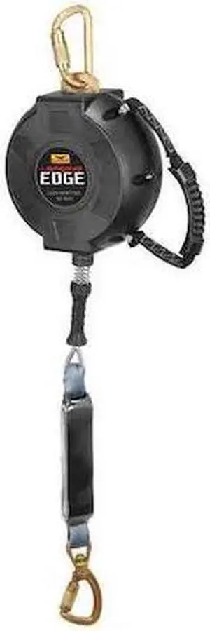 CONDOR GR727630LE Leading-Edge Self Retracting Lifeline, 30 ft., Black