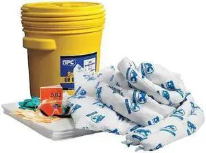 BRADY SPC ABSORBENTS SKO-20 Spill Kit, Oil-Based Liquids, Yellow