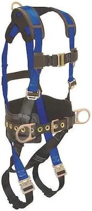 CONDOR 45J271 Condor Full Body Harness, S, 425 lb., Quick-Connect Chest/