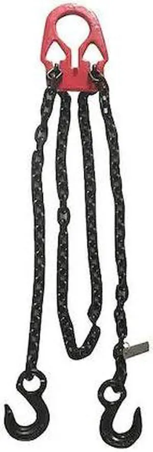 Chain Sling, G80, Adj Link, Aly Stl, 10 ft L