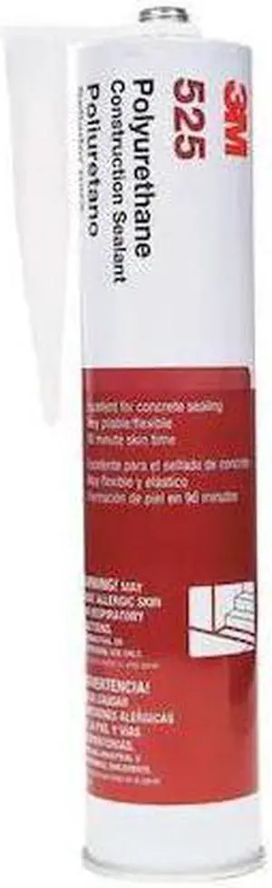 3M 525 Polyurethane Sealant, 10 oz, Cartridge, Gray, Polyurethane Base, 525