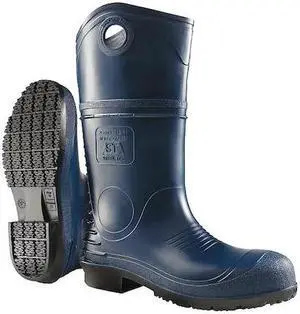 DUNLOP 8908633 DuraPro Steel-Toe Rubber Boots, Defined Heel, Safety-Loc Sole,