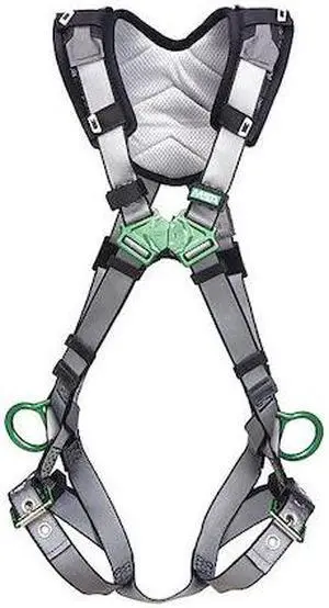 MSA SAFETY 10194908 V-FIT Full Body Harness, XS, 400 lb., Quick-Connect Chest/