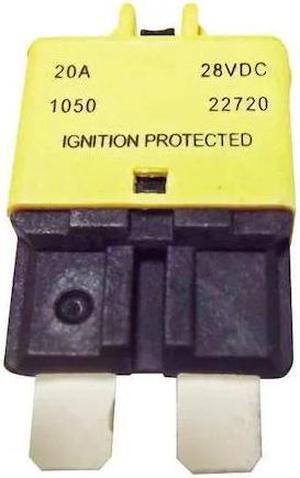 EATON BUSSMANN CB227-20 Automotive Circuit Breaker, CB227 Series, 20 A