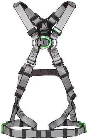 MSA SAFETY 10194950 V-FIT Full Body Harness, XL, 400 lb., Quick-Connect Chest/