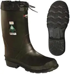 BAFFIN 85740000 Men's Refinery Rubber Boot, Steel Toe, 11" Height, Black, 11