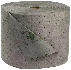 BRADY HT15 Sorbent Roll, Universal, 23 gal Vol Absorbed per Pkg, 15 in x 150