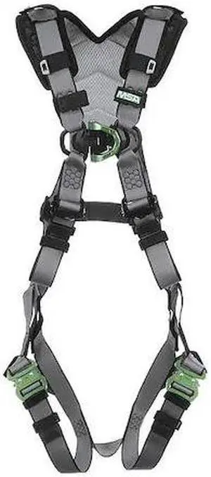 MSA SAFETY 10194862 V-FIT Full Body Harness, 2XL, 400 lb., Quick-Connect Chest/