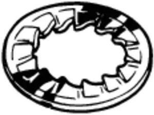 ZORO SELECT M37480.200.0001 Internal Tooth Lock Washer, For Screw Size M20