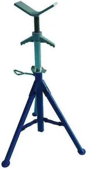 WESTWARD 22XR01 V Head Pipe Stand,Adj,1/8-12 in,28-52 in
