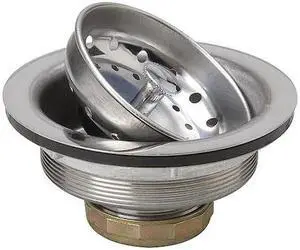 ZORO SELECT 131-201DP Sink Strainer,HD,SS,4-1/2 In L,PK2