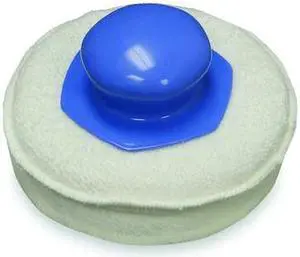 TOUGH GUY 2ZPE8 Microfiber Applicator Pad, Blue, White, 2PK