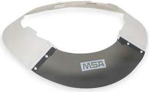 MSA SAFETY 697290 Sun Shield, For Use With Slotted V-Gard(R) Cap Gray/White