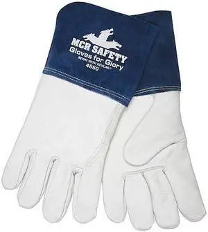Goatskin Welding Gloves,  M,  Gauntlet Cuff,  12-1/4" Glove Length,  1 PR
