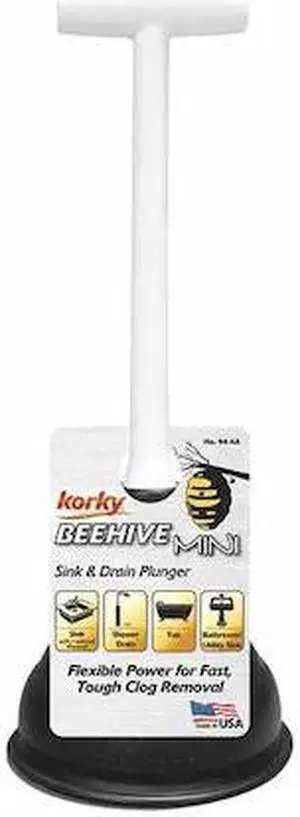 KORKY 94-4A Plunger,9-1/4" Handle L,Plastic Handle