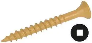 ZORO SELECT U25140.021.0250 Wood Screw, #12, 2-1/2 in, Zinc Plated Steel Flat