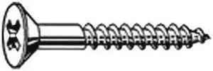 ZORO SELECT U51876.019.0175 Wood Screw, #10, 1-3/4 in, Plain 18-8 Stainless