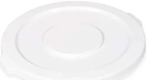 RUBBERMAID FG261960WHT Brute Trash Can Top,Flat,Snap-On Closure,White RUBBERMAID FG261960WHT Brute Trash Can Top,Flat,Snap-On Closure,White