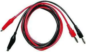 B&K PRECISION TL 5A Hook Clip Test Leads,Red/Black,Silicone