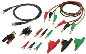 B&K PRECISION CC545 Test Leads Kit,Red/Black/Green,Silicone