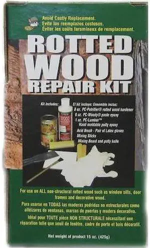 PC PRODUCTS 84113 Wood Repair Kit, Box, Brown, PC-Rotter Wood Repair Kit