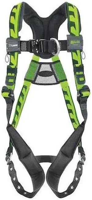 HONEYWELL MILLER AAF-TB23XG AirCore(TM) Full Body Harness, 2XL/3XL, 400 lb.,