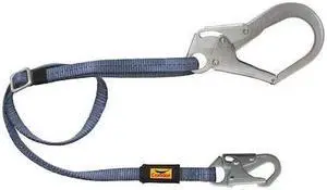 CONDOR 35KU75 Positioning Lanyard, 6 ft., 425 lb. Weight Capacity, Blue