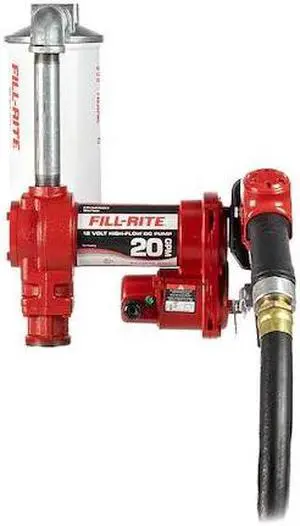 FILL-RITE FR4210HBFQ Fuel Transfer Pump, 12V DC, 20 gpm Max. Flow Rate , 1/4