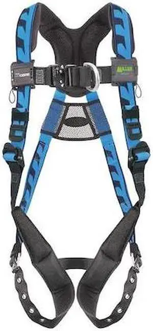 HONEYWELL MILLER AAF-TB23XB AirCore(TM) Full Body Harness, 2XL/3XL, 400 lb.,