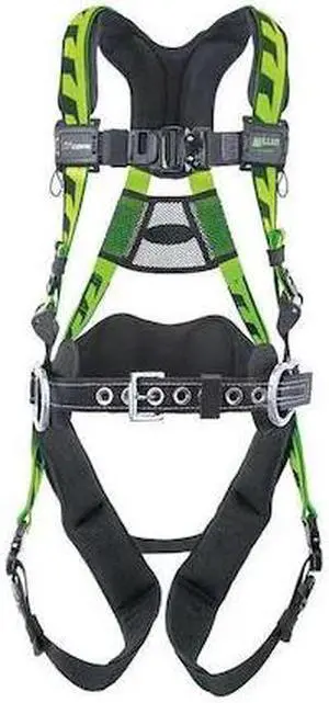 HONEYWELL MILLER ACA-QC-BDP/S/MGN AirCore(TM) Full Body Harness, S/M, 400 lb.,