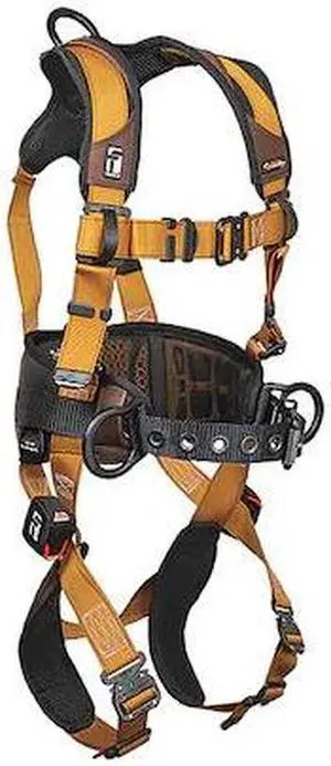 FALLTECH 7083BXL Not Applicable Full Body Harness, XL, 425 lb, Quick-Connect